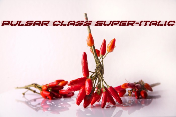 Pulsar Class Super-Italic Example 2