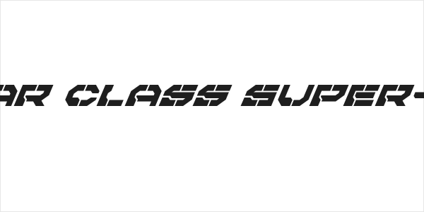 Pulsar Class Super-Italic Logo