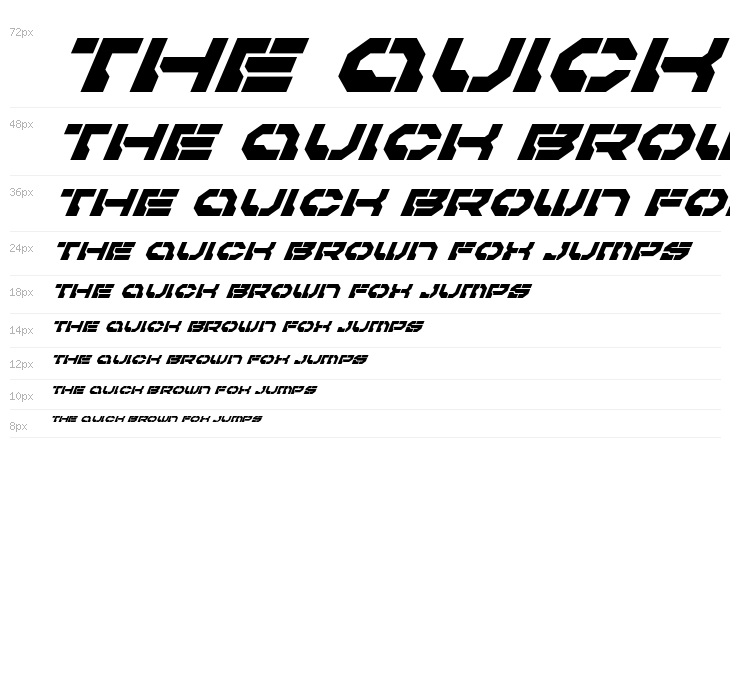 Pulsar Class Super-Italic Waterfall