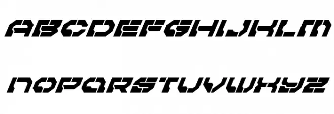 Pulsar Class Super-Italic 字体 小写