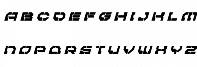 Pulsar Class Title Italic Caratteri MAIUSCOLE