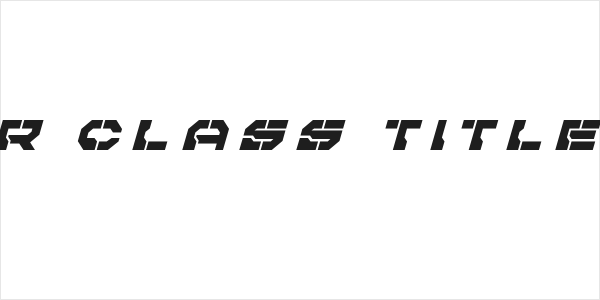 Pulsar Class Title Italic Logo