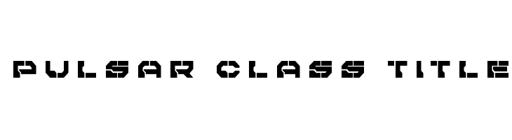 Pulsar Class Title  免费字体下载
