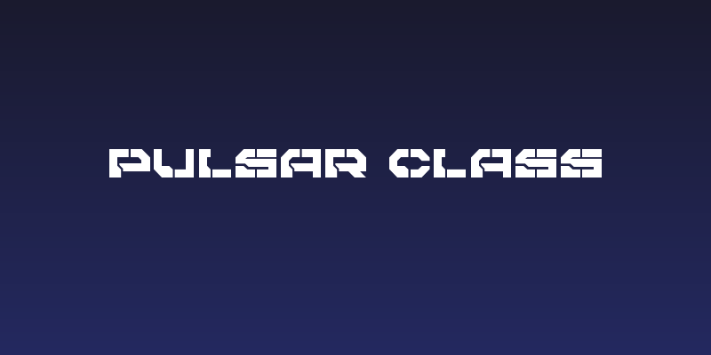 Pulsar Class Social Header