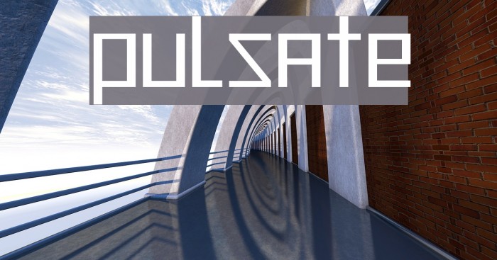 Pulsate Font examples