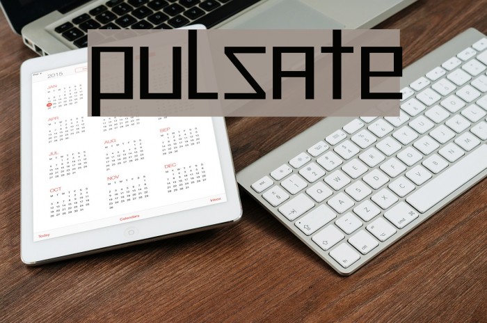 Pulsate Font examples