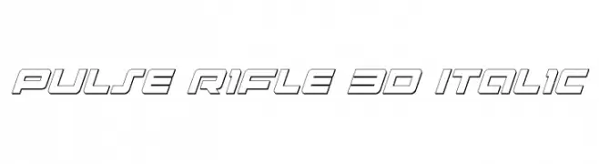 Pulse Rifle 3D Italic  baixar fontes gratis