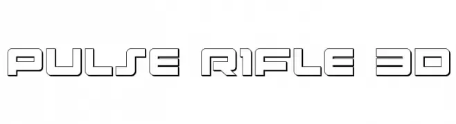 Pulse Rifle 3D  baixar fontes gratis