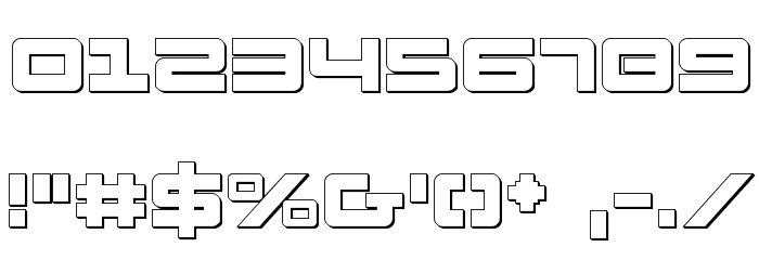 Pulse Rifle 3D Font OTHER CHARS