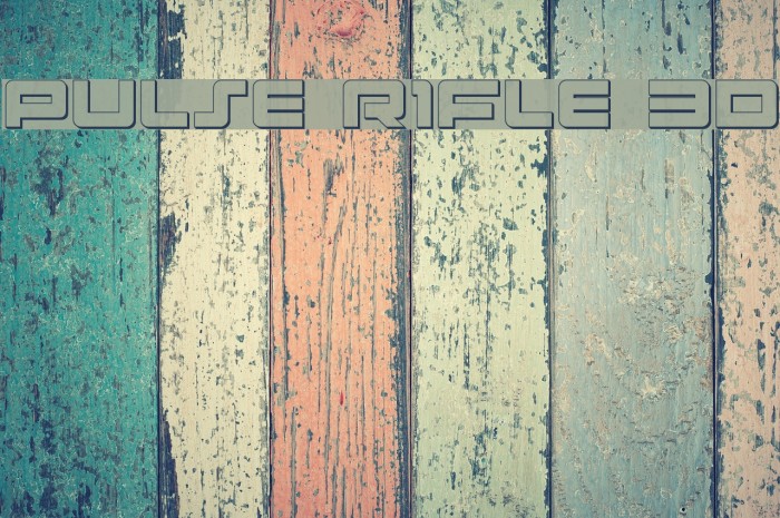 Pulse Rifle 3D Font examples