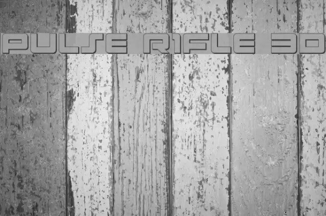 Pulse Rifle 3D フォント examples