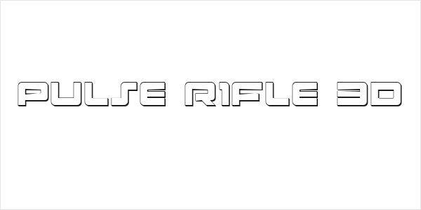 Pulse Rifle 3D Logo