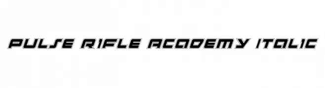 Pulse Rifle Academy Italic  baixar fontes gratis