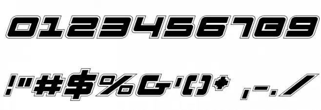 Pulse Rifle Academy Italic Polices AUTRES CHARS