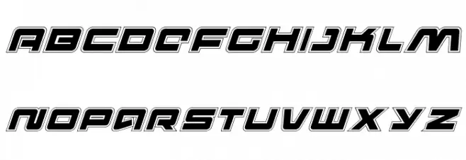 Pulse Rifle Academy Italic Schriftart Groß