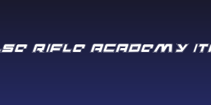 Pulse Rifle Academy Italic Social Header