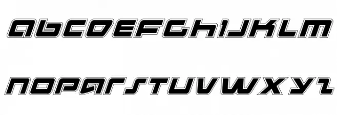 Pulse Rifle Academy Italic Polices MINUSCULES