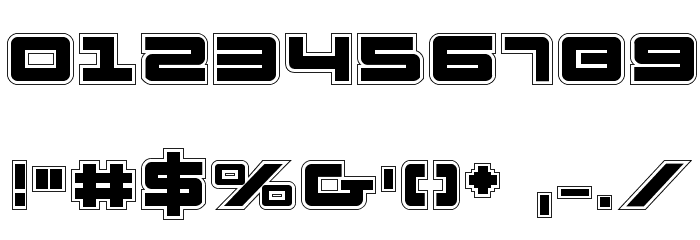 Pulse Rifle Academy Font OTHER CHARS