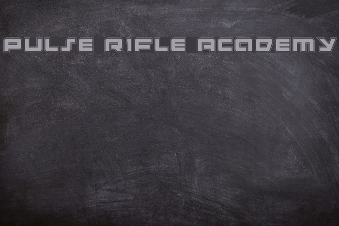 Pulse Rifle Academy Font examples