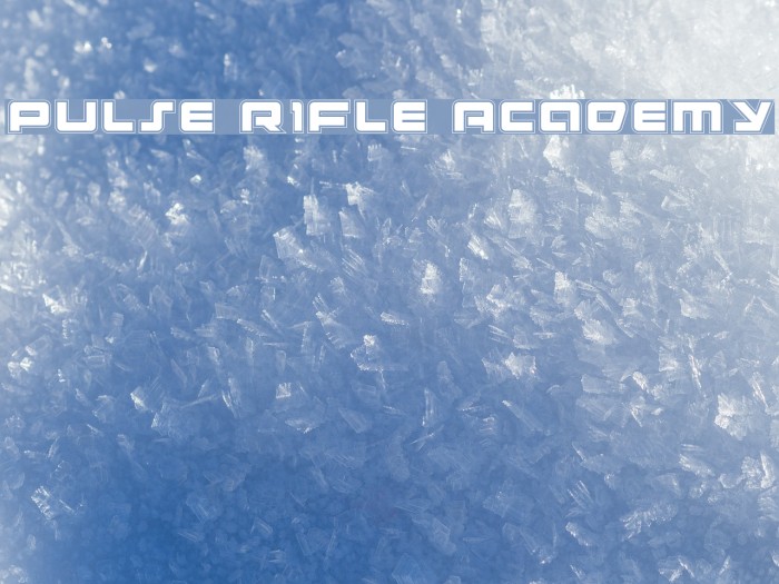 Pulse Rifle Academy Font examples
