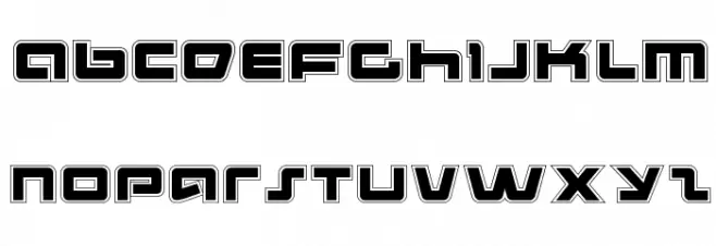 Pulse Rifle Academy Schriftart Kleinbuchstaben