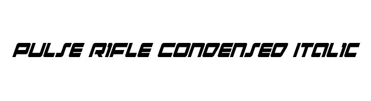 Pulse Rifle Condensed Italic  Descarca Fonturi Gratis