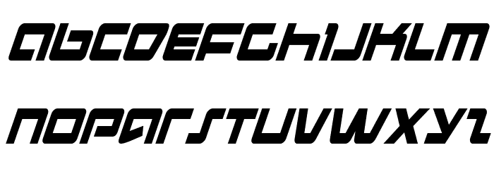 Pulse Rifle Condensed Italic Fonte MINÚSCULAS