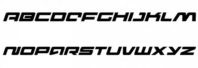 Pulse Rifle Expanded Italic Polices MAJUSCULES