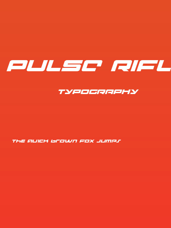 Pulse Rifle Expanded Italic Poster
