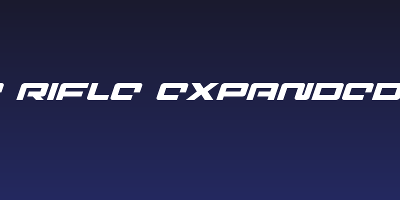 Pulse Rifle Expanded Italic Social Header