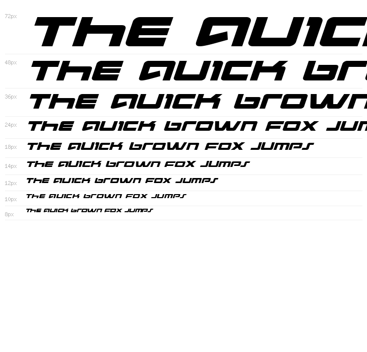 Pulse Rifle Expanded Italic Waterfall