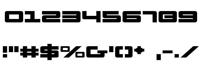 Pulse Rifle Expanded Font OTHER CHARS