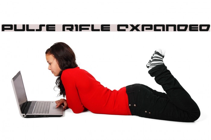 Pulse Rifle Expanded Font examples