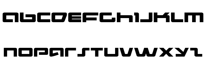 Pulse Rifle Expanded Font LOWERCASE