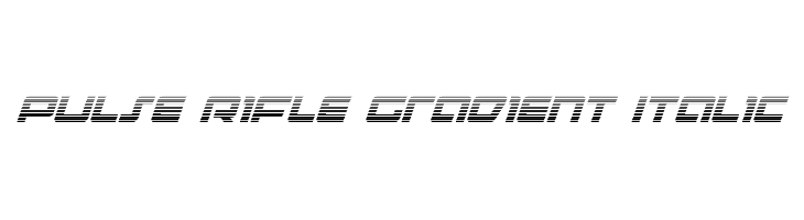 Pulse Rifle Gradient Italic  font caratteri gratis