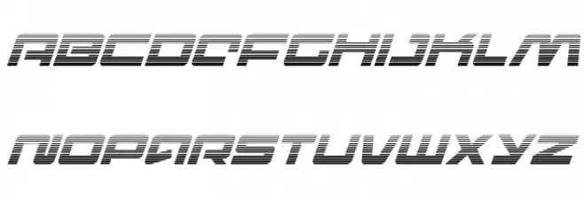 Pulse Rifle Gradient Italic Fonte MAIÚSCULAS