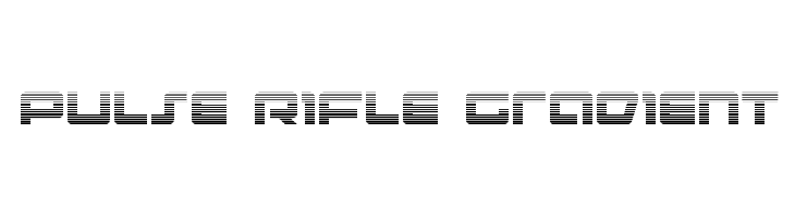 Pulse Rifle Gradient  フリーフォントのダウンロード