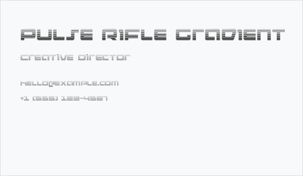 Pulse Rifle Gradient Business Card