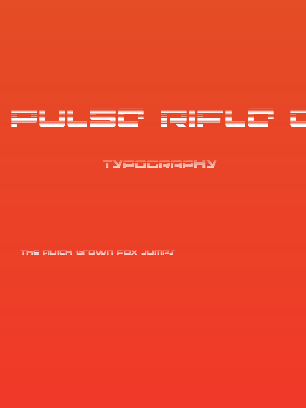 Pulse Rifle Gradient Poster