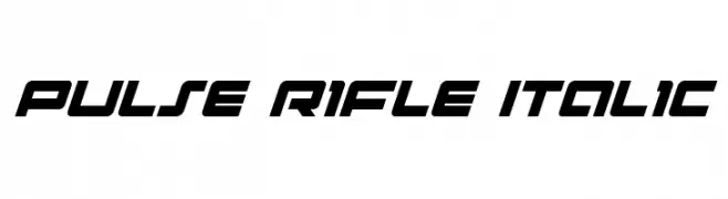 Pulse Rifle Italic  baixar fontes gratis