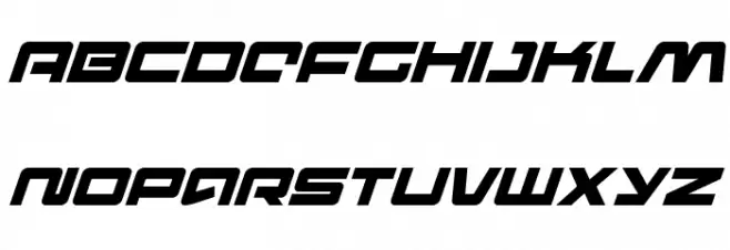 Pulse Rifle Italic Fonte MAIÚSCULAS