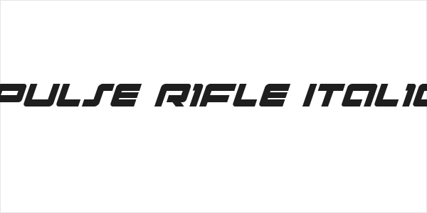 Pulse Rifle Italic Logo