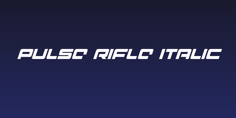 Pulse Rifle Italic Social Header