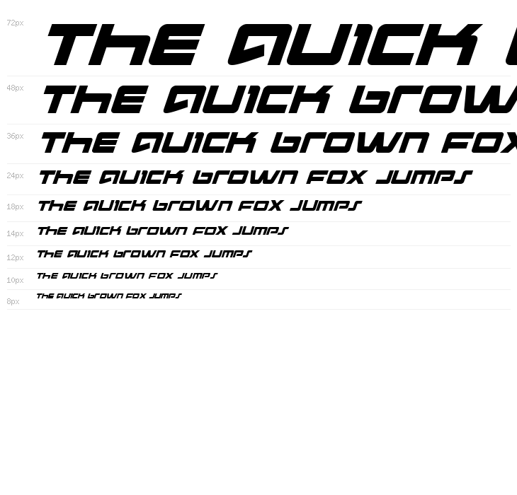 Pulse Rifle Italic Waterfall