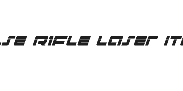 Pulse Rifle Laser Italic Logo