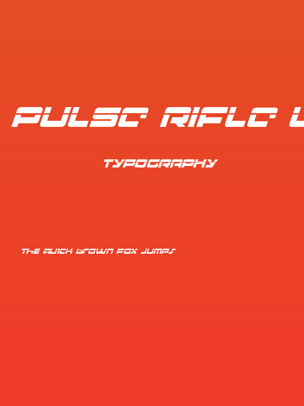 Pulse Rifle Laser Italic Poster