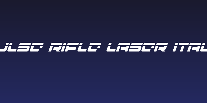 Pulse Rifle Laser Italic Social Header