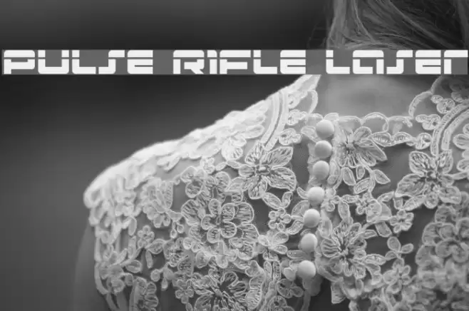 Pulse Rifle Laser Font examples