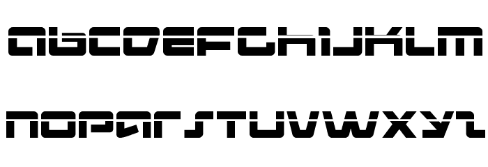 Pulse Rifle Laser Font LOWERCASE