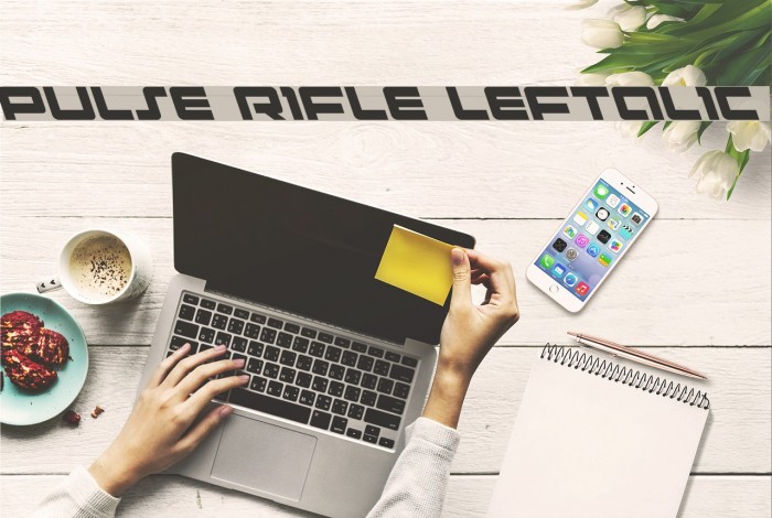 Pulse Rifle Leftalic Font examples